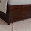 Pemberly Row Twin XL Wood Platform Bed with Storage Drawers in Walnut