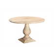 Pemberly Row 6-Piece Brown Solid Wood Round Dining Set with Sideboard