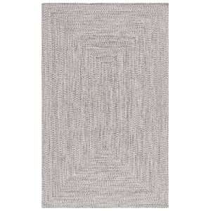 Pemberly Row 5' x 8' Hand Woven Rug in Polypropylene Gray/Ivory