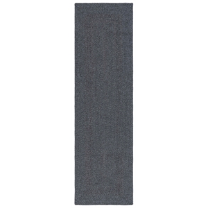 Pemberly Row Hand Woven Polypropylene Rug Black/Gray 2'3&quotx6'