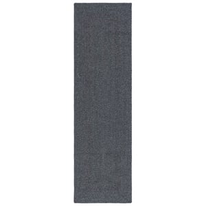 Pemberly Row 2'-3&quot x 10' Hand Woven Polypropylene Runner Rug in Black and Gray