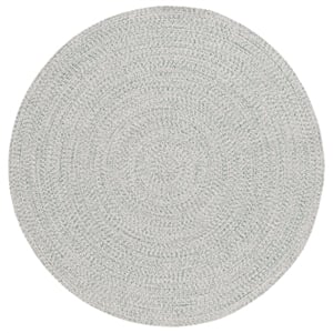 Pemberly Row 6' Round Hand Woven Polypropylene Rug in Ivory/Green