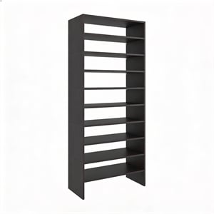 Pemberly Row Omeo Shoe Rack with Open Shelves in Engineered Wood
