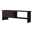 Pemberly Row Entertainment Center 1-Door Engineered Wood Walnut Finish