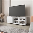 Pemberly Row TV Stand with Door Engineered Wood White 51.2