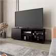 Pemberly Row TV Stand with Door Engineered Wood Black 51.2