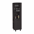 Pemberly Row Leah Corner Bar Cabinet with Wine Rack in Black Wengue