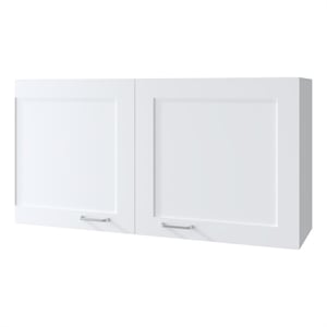 Pemberly Row Kitchen Wall Cabinet with 2 Doors White Engineered Wood