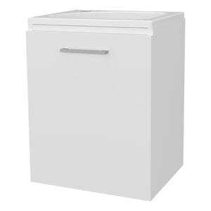 Pemberly Row Haigleer Creek Bathroom Vanity with Sink White Finish