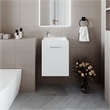 Pemberly Row Haigleer Creek Bathroom Vanity with Sink White Finish
