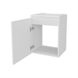 Pemberly Row Haigleer Creek Bathroom Vanity with Sink White Finish
