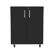 Pemberly Row 2 Piece Garage Set in Black Engineered Wood