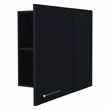 Pemberly Row Wall Cabinet with 1 Door in Black Engineered Wood