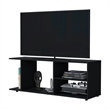 Pemberly Row Console Table with Open Storage Engineered Wood Black
