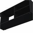 Pemberly Row Console Table with Open Storage Engineered Wood Black