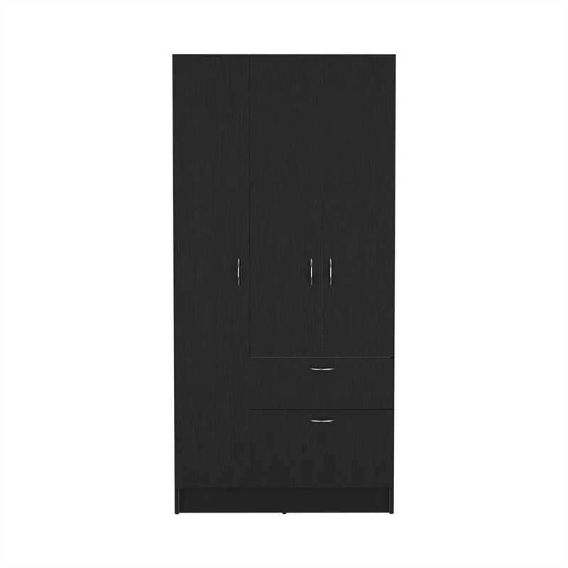 Pemberly Row Crete 2 Pc Bedroom Set Engineered Wood Multi-Color Finish