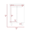 Pemberly Row 2 Pc Bathroom Set with Vanity Cabinet & Medicine Cabinet