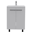 Pemberly Row 2 Pc Bathroom Set with Vanity Cabinet & Medicine Cabinet