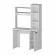 Pemberly Row Rumford Computer Desk with Hutch and Shelves in White Wood