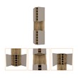 Pemberly Row Lyla Corner Bar Cabinet in Macadamia Taupe Finish