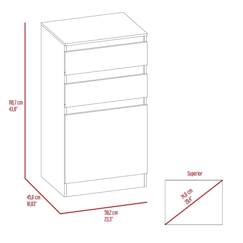 Pemberly Row Engineered Wood Bedroom Dresser with Mirror in Dark Walnut