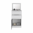 Pemberly Row Engineered Wood Bedroom Dresser with Mirror in White