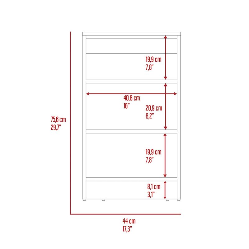 Pemberly Row Modern Wood Linen Cabinet with 4 Shelves in Light Gray