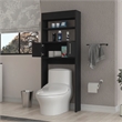 Pemberly Row Over The Toilet Cabinet Engineered Wood in Black Wengue