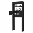 Pemberly Row Over The Toilet Cabinet Engineered Wood in Black Wengue