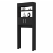 Pemberly Row Over The Toilet Cabinet Engineered Wood in Black Wengue