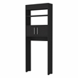 Pemberly Row Over The Toilet Cabinet Engineered Wood in Black Wengue
