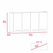 Pemberly Row 2 Piece Kitchen Set with Island and Wall Cabinet in White/Oak
