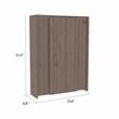 Pemberly Row 2 Piece Kitchen Set with Foldable Table in Multi-Color