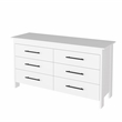 Pemberly Row 2 Piece Bedroom Set with Armoire and Dresser in White