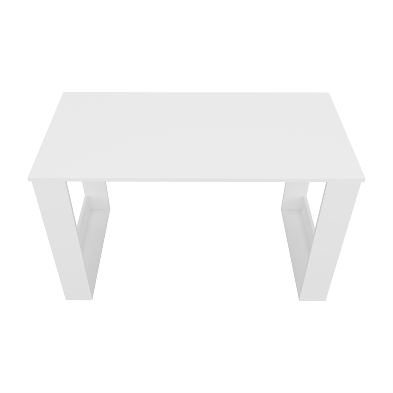 Pemberly Row Simple Writing Computer Desk Engineered Wood in White