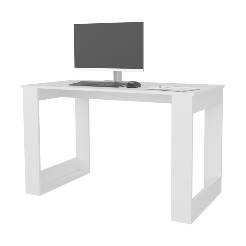 Pemberly Row Simple Writing Computer Desk Engineered Wood in White