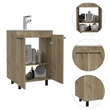 Pemberly Row 2 Piece Bathroom Set with Medicine Cabinet in Light Oak