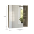 Pemberly Row 2 Piece Bathroom Set with Medicine Cabinet in Light Oak