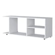 Pemberly Row TV Rack with Open Storage Engineered Wood in White