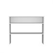 Pemberly Row Console Table with Open Storage Engineered Wood in White