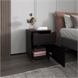 Pemberly Row Nightstand with 1 Door and 1 Drawer Engineered Wood in Wengue