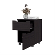 Pemberly Row Nightstand with 1 Door and 1 Drawer Engineered Wood in Wengue