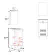 Pemberly Row Bathroom Cabinet with 2 Doors and Mirror in White