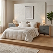 Pemberly Row Set of 2 Dressers with 3 Drawers and Open Shelf in Multi-Color