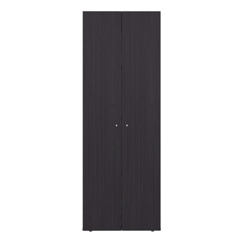 Pemberly Row Tall Wardrobe with 2 Doors and 4 Shelves in Wenge