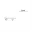 Pemberly Row Floating Wall Shelf Set of 2 Engineered Wood in Smokey Oak