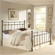 Pemberly Row Full-Size Decorative Metal Bed in Dark Hammered Bronze