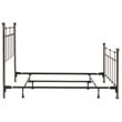 Pemberly Row Full-Size Decorative Metal Bed in Dark Hammered Bronze