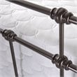 Pemberly Row Full-Size Decorative Metal Bed in Dark Hammered Bronze