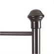Pemberly Row King-Size Decorative Metal Bed in Dark Hammered Bronze